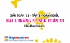 Giải bài 1 trang 57 Toán 11 tập 1 SGK Cánh Diều
